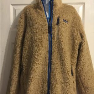 Patagonia furry jacket.